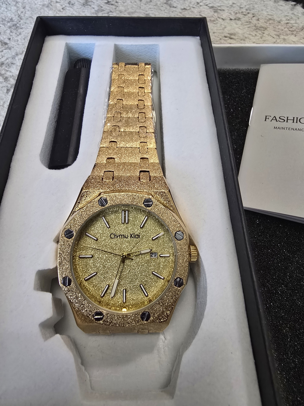 Gold Men's Stainless Steel Authomatic Watch